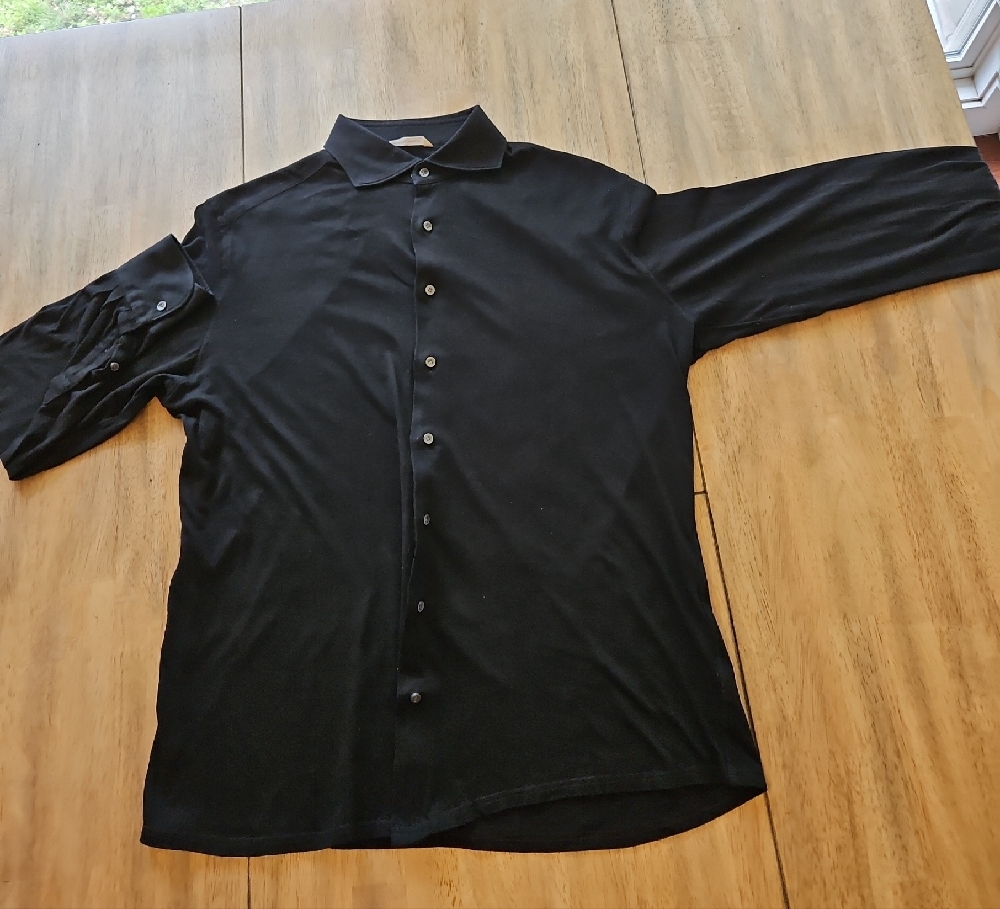 Suitsupply Black Egyptian Cotton Extra Slim Fit Shirt